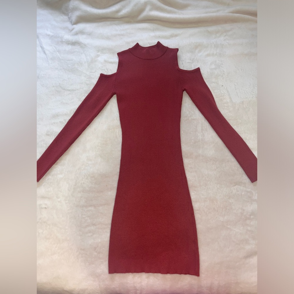 Long sleeve knit dress